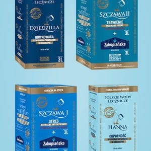 zestaw wód leczniczych