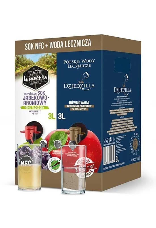 Dziedzilla 3L + Sok Jabłko-Aronia NFC 3L