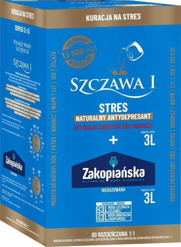 woda lecznicza szczawa i w duopacku